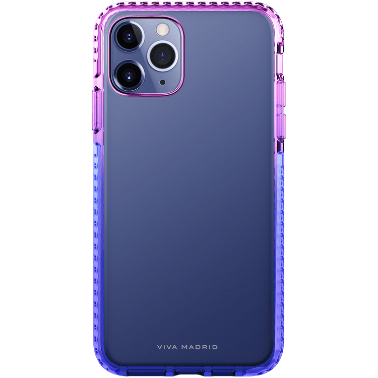 Viva Madrid Aurora 2-Tone Colour TPU Case Compatible for iPhone 12 Pro Max (6.7") Shock-Absorption, Anti-Scratch, Easy Access To All Ports (Cameras, Buttons & Speakers) - Purple
