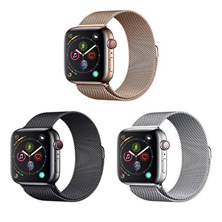 Devia Elegant Series Milanese Loop Replacement Wrist Band Strap, Stainless Steel Strap Compatible for Apple Watch 42/44mm - Rose Gold