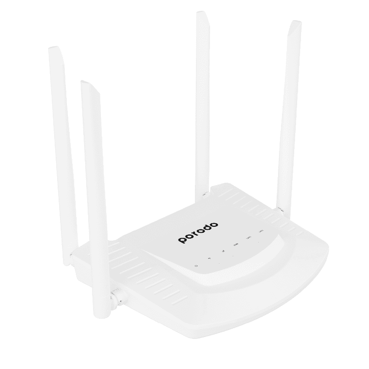 Porodo PD-FA4GR-WH High-Speed 4G Router 300Mbps Wifi & 4G LTE - White
