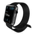 X-Doria Metal Mesh Band with Chrome Hardware for Smartwatch - Fit & Comfortable Replacement Wrist Band - Adjustable Magnetic Straps Compatible for Apple Watch 44mm/42mm - Black