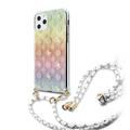 CG MOBILE Guess 4G Electroplated Peony Cord Phone Case Compatible for Apple iPhone 11 Pro (5.8") Officially Licensed - Iridescent
