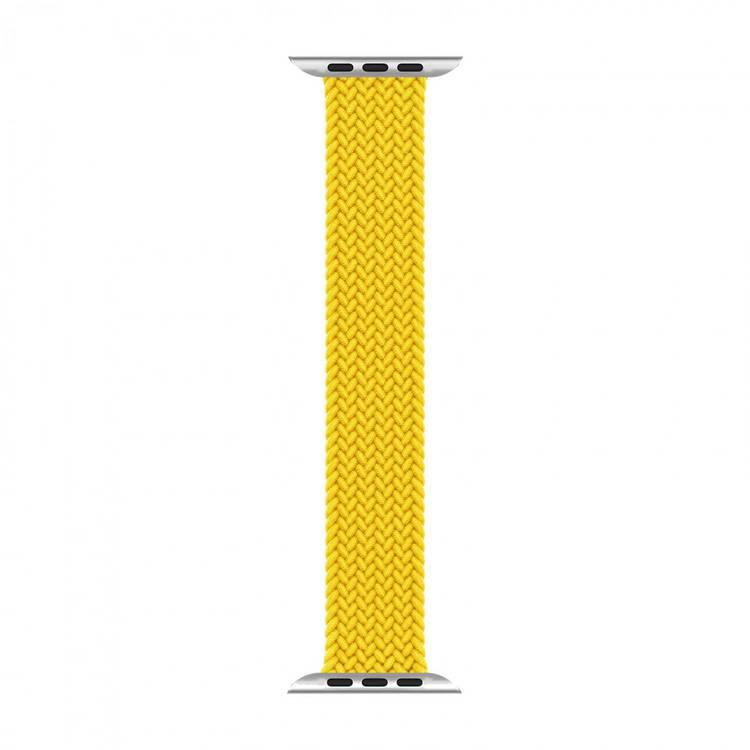 Green Lion Braided Solo Loop Strap for Apple Watch 42/44mm - Yellow