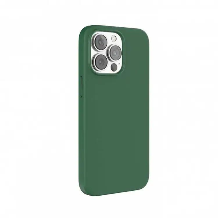 Green Lion Liquid Silicone Case with Magsafe For iPhone 15 Pro - Green