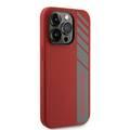AMG MagSafe Silicone Case with Vertical AMG Logo Pattern for iPhone 15 Series  - Red - iPhone 15 Pro