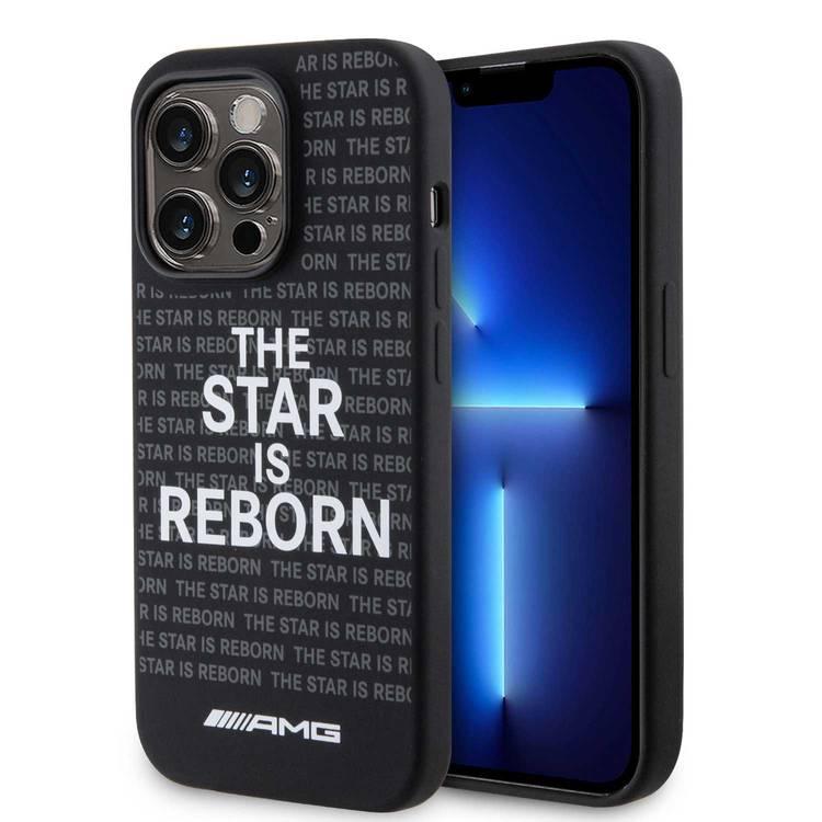 AMG iPhone 15 Pro For Silicone Case With The "The Star Is Reborn" Logo - Black