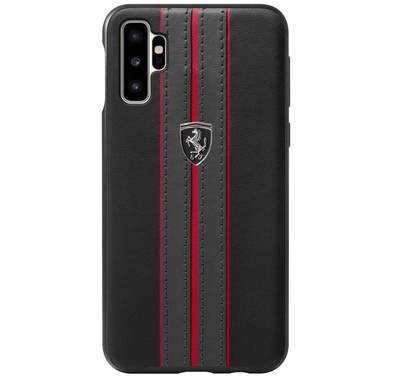 CG Mobile Ferrari Urban PU Leather for Galaxy Note 10, Shock & Scratch Resistant, Easy Access to All Ports, Drop Protection, Officially Licensed - Black
