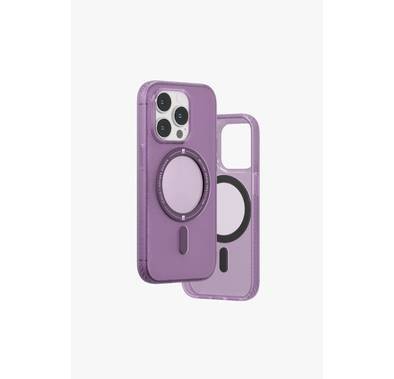 Levelo William MagSafe Clear Case for iPhone 14 Pro Max - Purple