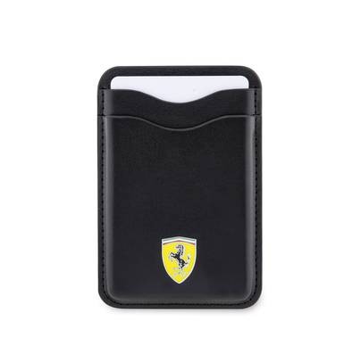 Ferrari Cardslot Magsafe PU Leather - Black