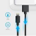 Powerology USB-A to Lightning Cable 3M, Fast Charging, Data Sync, Super Durable, Compatible with iPads, iPhones and Airpods/Airpods Pro - Black