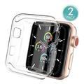 AhaStyle Premium TPU Watch Cover Compatible for Apple Watch 42MM ( 2 Packs ) Easy Access to All Ports, Anti-Scratch, Lightweight Protective Case - Transparent