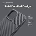 Elago TPU Cushion Case Compatible for iPhone 12 Pro Max (6.7"), Edge Stripe, Great Shock Absorbing Case, Wireless Charging Compatible - Dark Gray