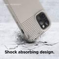 Elago TPU Cushion Case Compatible for iPhone 12 Pro Max (6.7"), Edge Stripe, Great Shock Absorbing Case, Wireless Charging Compatible - Stone