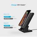 Powerology 2 in 1 Fast Wireless Power Bank 10000mAh compact portable Fast charger, high-speed charging technology mobile power Compatible for iPhone, Samsung Galaxy - Black