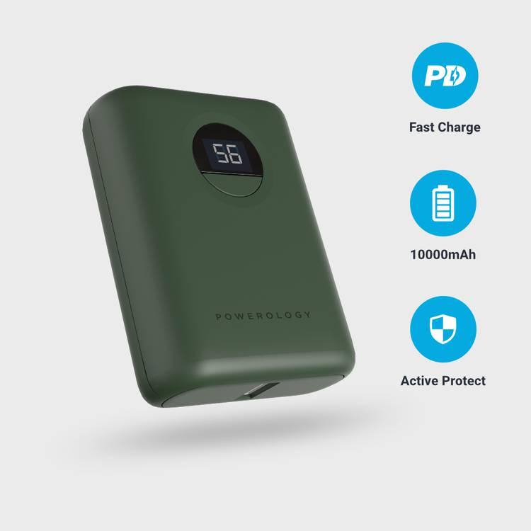 Powerology 30000mAh PD 45W Fast Charging Power Bank with 9M Cable