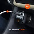 Bluetooth FM Transmitter FMBT17 Micro SD Card Slot & Microphone - Black