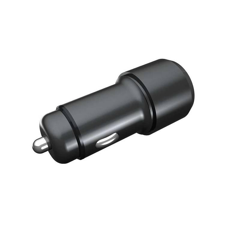 Powerology USB C Car Charger, Aluminum 38W 2 Port Type C PD Fast Charging 18W Power Delivery and Quick Charge 3.0 Black