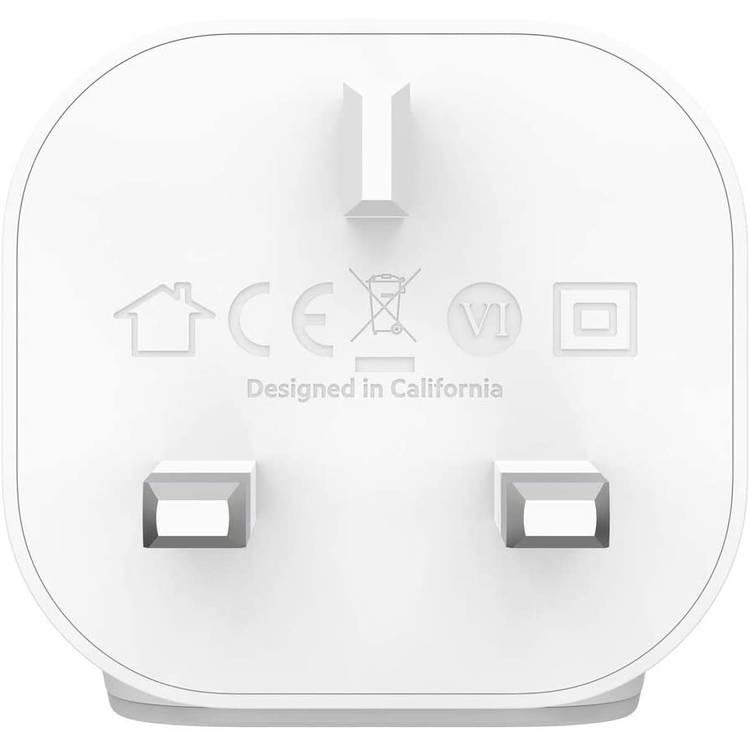 USB C Port Charger Belkin F7U096myWHT Charger 1-Port USB-C Power Delivery 18W - White