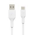 Belkin Charging Cable USB A to Type-C 1M, Fast Charging Cable, Charge & Sync Cord, USB-IF Certified - White