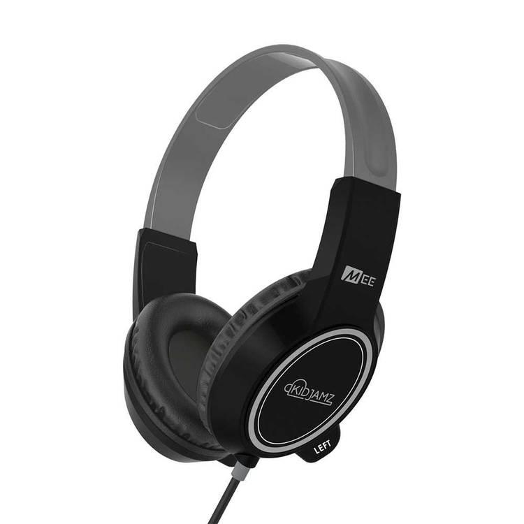 سماعات الرأس MEE audio KidJamz 3 الآمنة للأطفال مع تقنية الحد من الصوت, أسود
