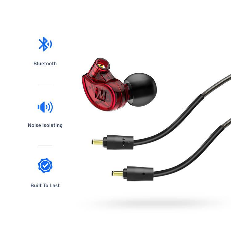 M6 PRO 2nd generation Musicians’ In-Ear Monitors Wired + Wireless Combo  Pack – includes stereo audio cable and Bluetooth audio adapter