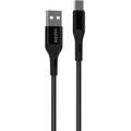 Green Lion Charging Cable, Braided USB-A to Type-C Cable, Fast Charging Cord, Ultra-Fast Charge Cable, Over-Current Protection, Data Cable for Type-C Devices - Black