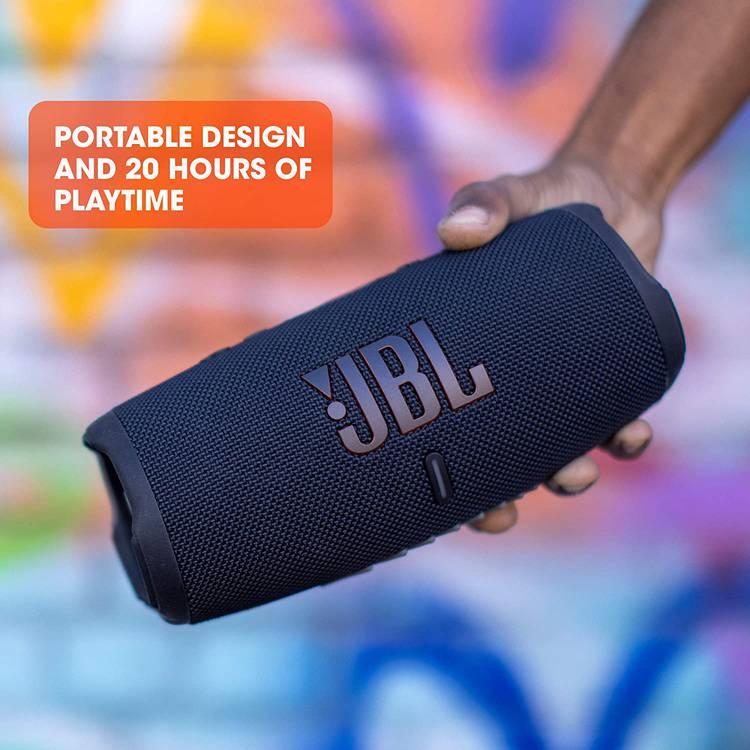 JBL Charge 5 Portable Bluetooth Speaker with Powerbank in Blue