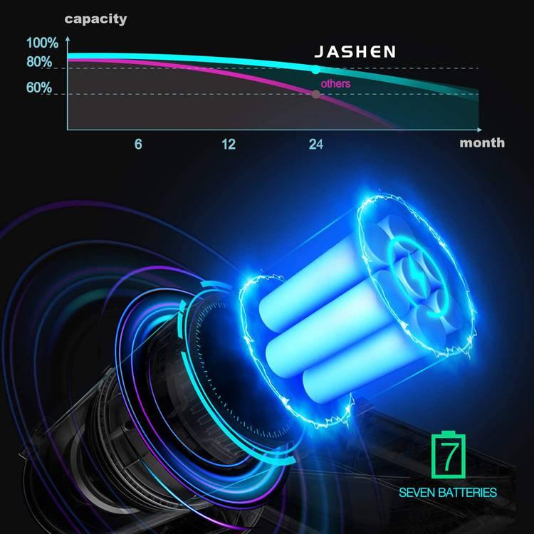 Jashen M16 Cordless Electric Spinwave Mop - 26000 mAh Battery &  40-Minutes