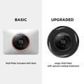 Elago Wall Plate Cover Suitable for Google Nest Thermostat Wall Plate Compatible with Nest Learning Thermostat 1st/2nd/3rd - Mirror Black