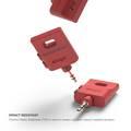 Elago Keyring Headphone Splitter for iPhone, iPad, iPod, Galaxy and Any Portable Device with 3.5mm, Italian Rose