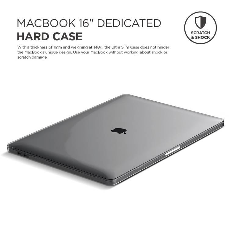 Elago Ultra Slim Hard Case Compatible with MacBook Pro 16-inch with Touch Bar, Full Protection, With Thickness of 1mm, Access to All Features, completely covers