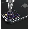 Devia Gemstone Lens Protector ( 3pcs ) Compatible for iPhone 12 Pro (6.1") 9H Seamless Absorption, 360 Protection Lens, Aluminum Alloy + Tempered Glass Lens Protector - Gray