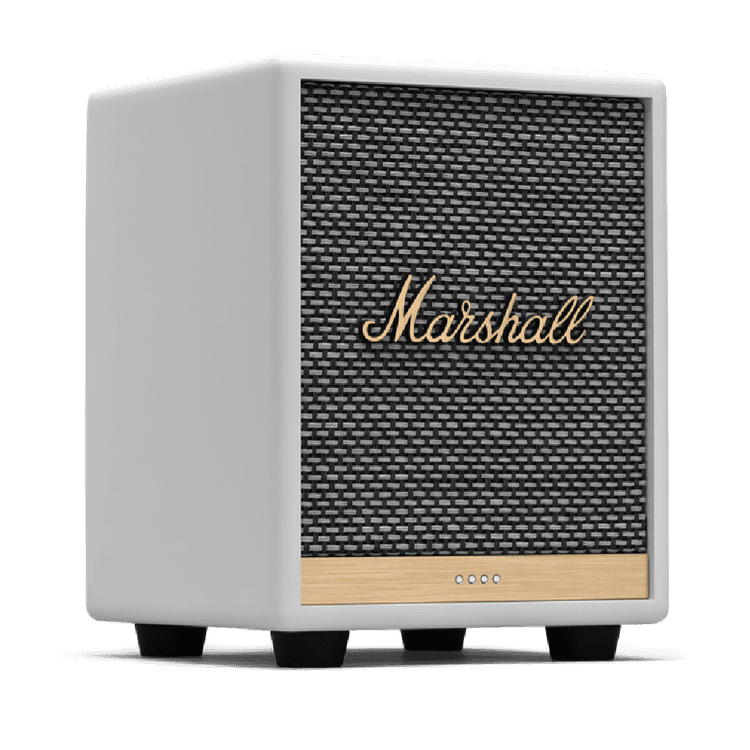 Marshall Uxbridge Bluetooth Speaker with Google Voice Assistant, Signature Sound, Iconic Marshall Design - White