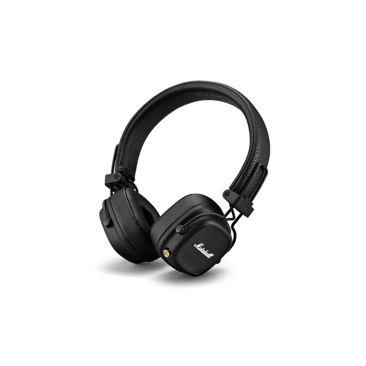 سماعات رأس مارشال ميجور بلوتوث قابلة للطي فوق الأذن - أسود