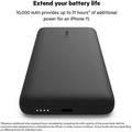 Belkin BOOSTCHARGE Plus 10000mAh Portable Charger Power Bank with Integrated Lightning (MFI) & Integrated USB-C Cables and  USB-C Charging Port - Black