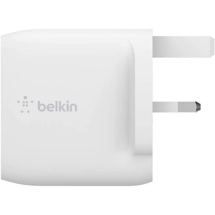 Belkin Dual Port Charger WCD001MY1MWH Dual USB-A Wall Charger 24W - White