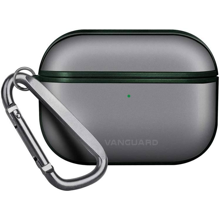 Viva Madrid Vanguard Frost Case with Ring Compatible for Airpods Pro, Scratch & Drop Resistant, Dustproof & Absorbing Protective Cover - Green
