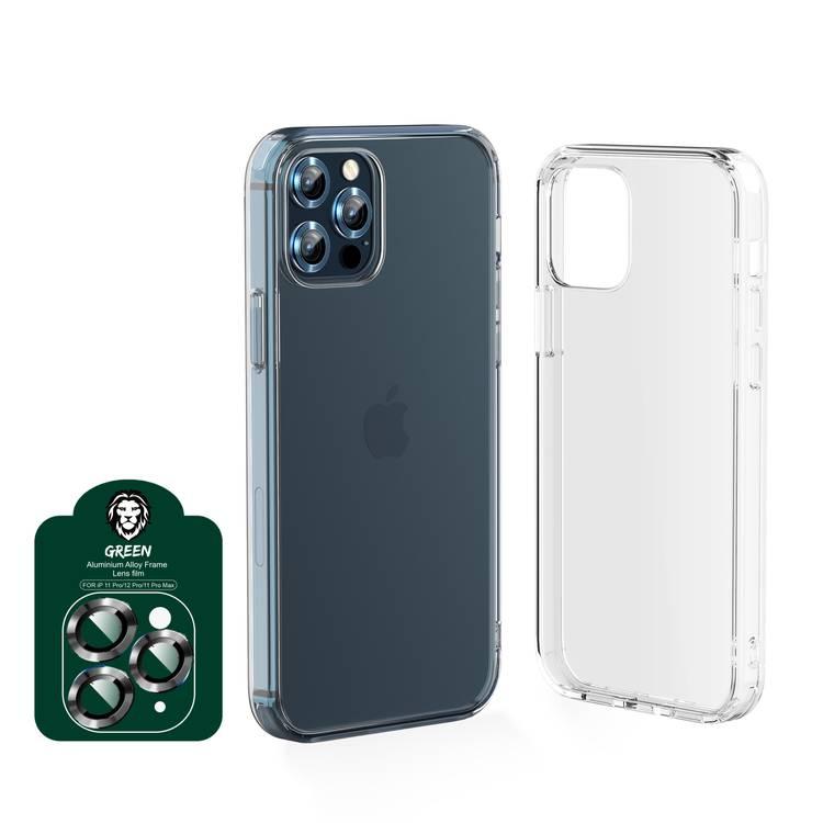 Green Lion 4 in 1 360° Privacy Protection Pack,  Camera Lens Film + Nano HD Protector + 3D Privacy Anti-Broken, Compatible for iPhone 12/12 Pro (6.1")