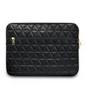 CG MOBILE Guess Quilted PU Computer Sleeve 13" Elegant Bag Compatible for MacBook, Slim Lightweight Portable Storage Bag, Protective Case Cover with Zipper Suitable for Outdoor