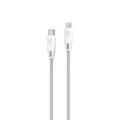 Powerology Fast Charging Cable, [MFi Certified] USB C to Lightning Braided Fast PD Charge 2 meter / 6.6 feet with iPhone 12 Pro Max/12 Mini/12, 11 Pro Max/11 Pro/11, XS Max/XS/XR/X, 8 Plus/8 (White)