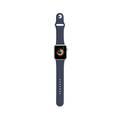 iGuard by Porodo Silicone Watch Band, Fit & Comfortable Replacement Wrist Band, Adjustable Straps Compatible for Apple Watch 44mm / 42mm - Dark Blue