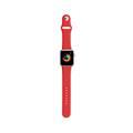 iGuard by Porodo Silicone Watch Band, Fit & Comfortable Replacement Wrist Band, Adjustable Straps Compatible for Apple Watch 44mm / 42mm - Red