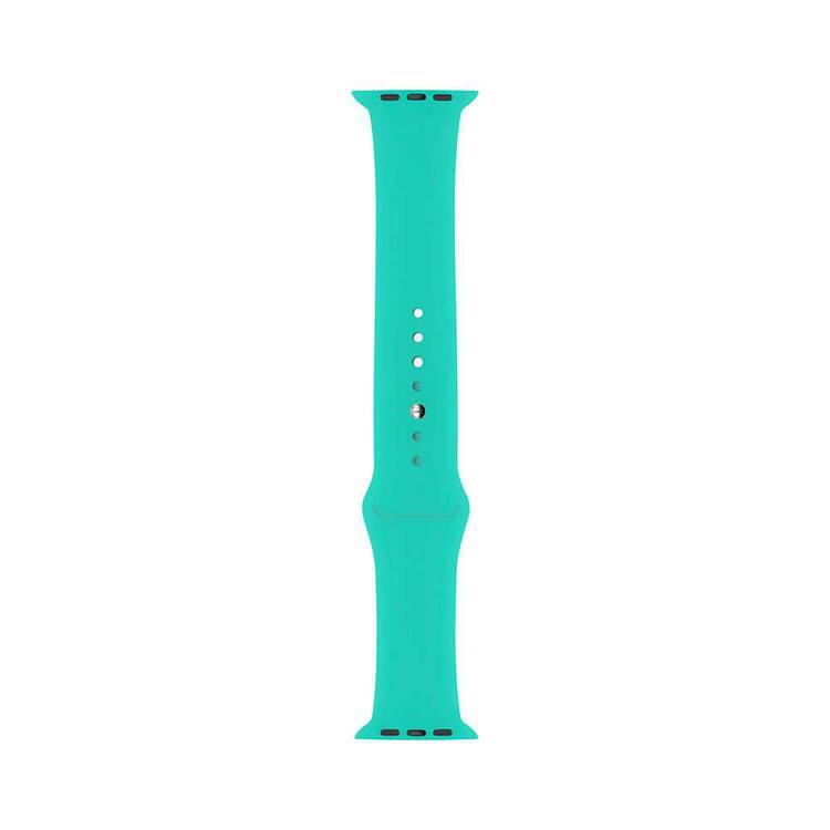 iGuard by Porodo Silicone Watch Band, Fit & Comfortable Replacement Wrist Band, Adjustable Straps Compatible for Apple Watch 44mm / 42mm - Teal