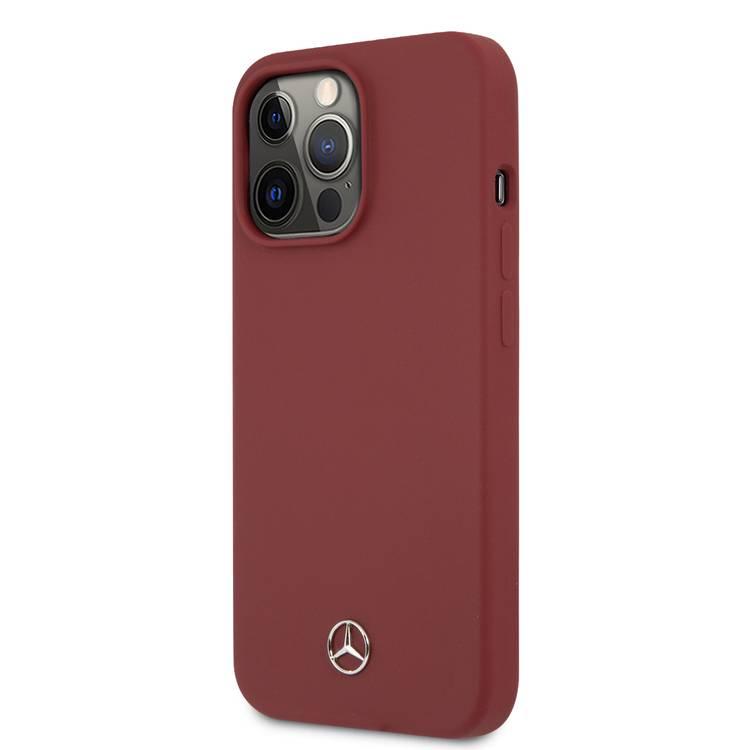 CG MOBILE Mercedes Benz Liquid Silicone Case with Microfiber Lining Compatible for iPhone 13 Pro (6.1")  Anti-Scratch, Easy Access to All Ports, Drop Protection