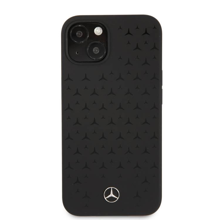 CG MOBILE Mercedes Benz Liquid Silicone Case With Stars Pattern Compatible for iPhone 13 Pro Max (6.7") Anti-Scratch, Easy Access to All Ports, Drop Protection & Shock Absorption Back Cover Suitable with Wireless Charging Officially Licensed