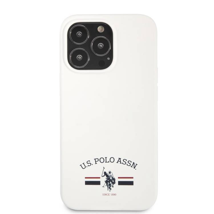 CG MOBILE U.S. Polo Assn. Liquid Silicone Flag Logo USPA Compatible for iPhone 13 Pro Max (6.7") Shock Absorption, Anti-Scratch, Easy Access to All Ports, & Drop Resistant Protective Back Cover Suitable with Wireless Charging Officially Licensed