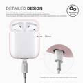 Elago Airpods Silicone Case Compatible with Lightning Type, Added Protection, Flexible, Perfectly Fit, External Impact Resistant, Scratch Resistant, Refined Detailed Design - Pink