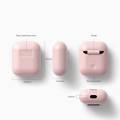 Elago Airpods Silicone Case Compatible with Lightning Type, Added Protection, Flexible, Perfectly Fit, External Impact Resistant, Scratch Resistant, Refined Detailed Design - Pink