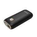 Porodo Universal Powerbank Soft Rubber Finish 5000mAh with Single Output & Power Indicator - Over Charge Protection - Portable Charger Powerbank Compatible for Smartphones - Black