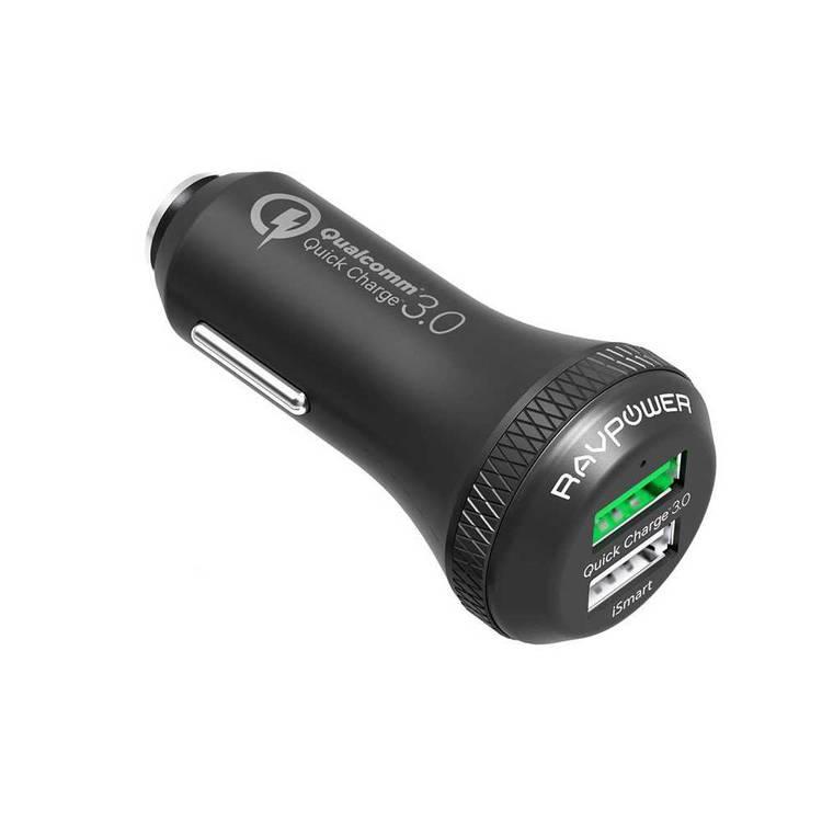 Dual Port USB Car Charger with iSmart Technology - Quick Charge 0