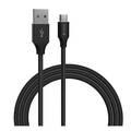 Devia Gracious Series data Cable for Micro 1m, Fast Charging, Data Transmission & Data Synchronization, 5V, 2.4A 1M , Nylon Woven  - Black